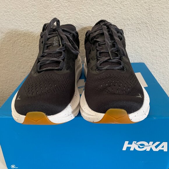 NEW IN BOX Hoka Mens Kawana 2 Running Shoes Sneakers 7 D Black Trainers - Picture 4 of 11